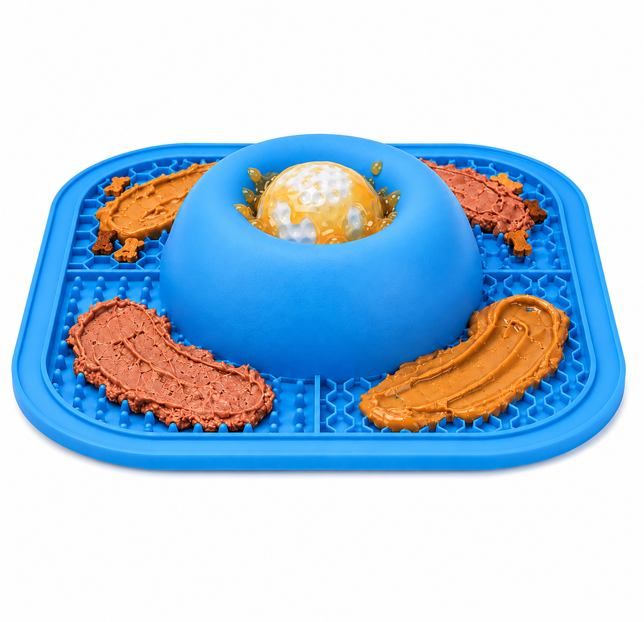 2-in-1 Slow Feeder Lick Ball Bowl