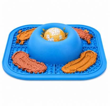 2-in-1 Slow Feeder Lick Ball Bowl